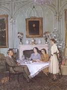 James Gunn Tea at Royal Lodge (mk25 Germany oil painting artist